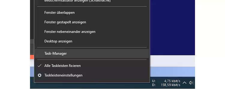 Windows 11 Task-Manager CPU Auslastung
