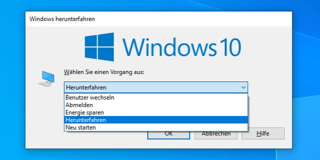 Screenshot Windows 10 Alt+F4