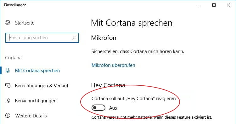 Windows 10 Cortana Bluetooth