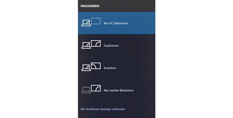 Windows 10 - Anzeigeoptionen