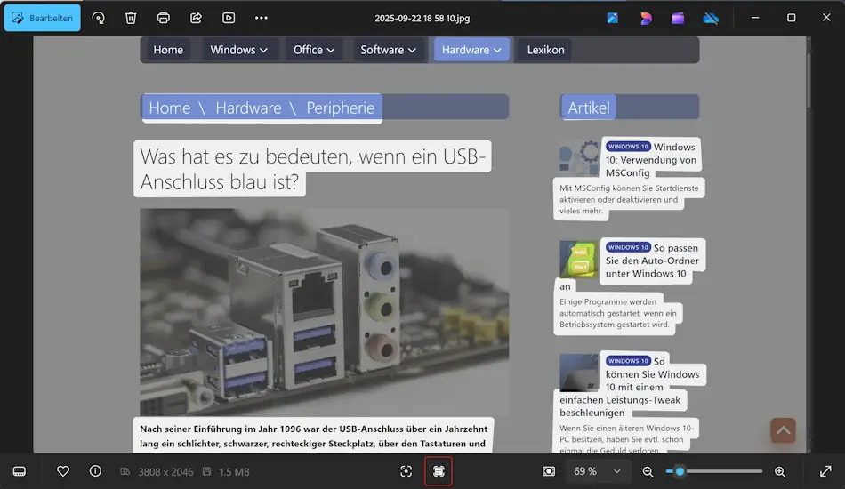 Screenshot: Text aus Screenshots kopieren
