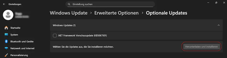Windows 11 Treiberupdates Screenshot: Windows 11 Treiberupdatea