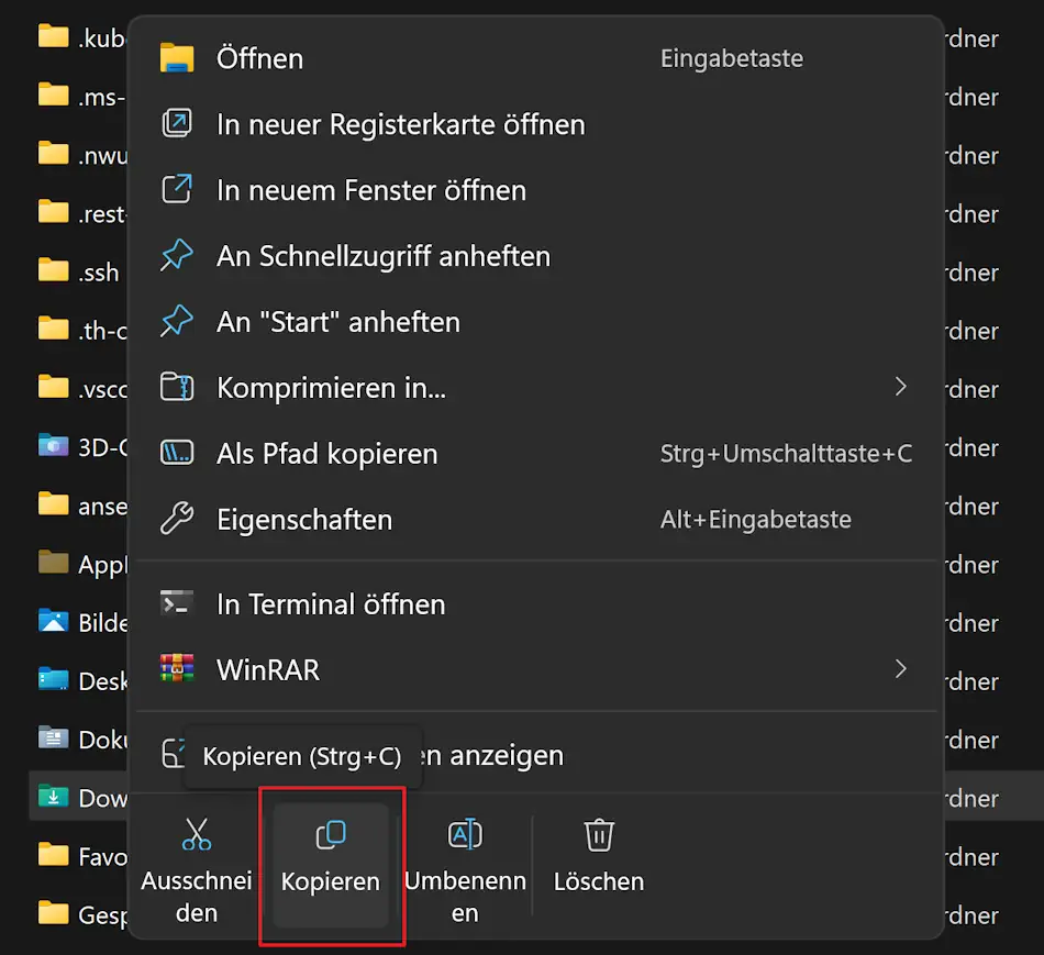Screenshot: Datei-Explorer
