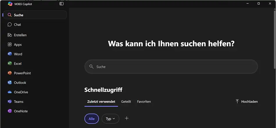 Windows 11 M365 Copilot Screenshot: Windows 11 M365 Copilot