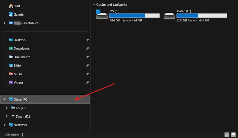 Auswahl von Screenshot: Auswahl von